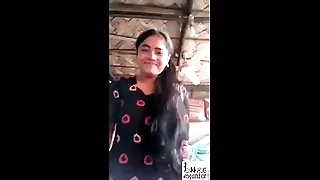 Desi village Indian Girlfreind showing boobs together with vulva be incumbent on boyfriend